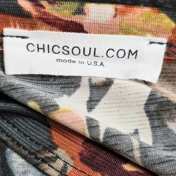 ChicSoul Floral Blouse Womens 2XL Made USA - Picture 5 of 7